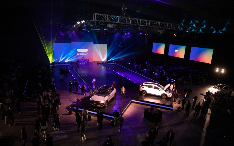 Stage Geely Mexico Launch