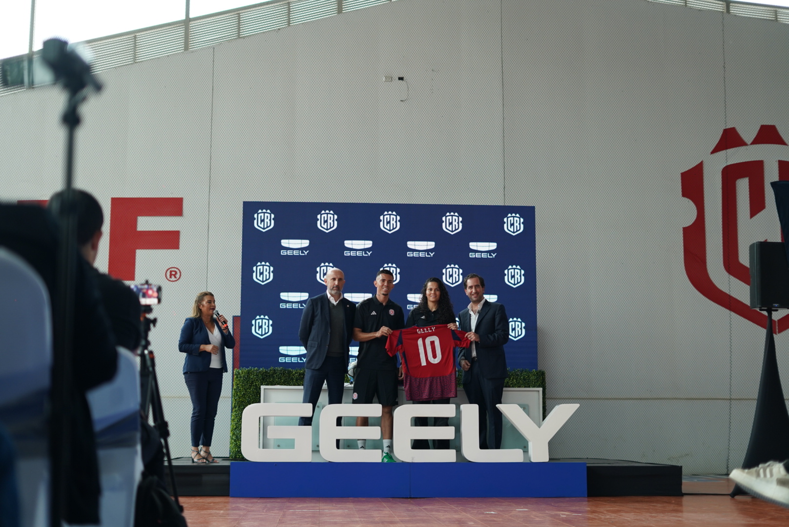 Geely Costa Rica football sponsorship - stage