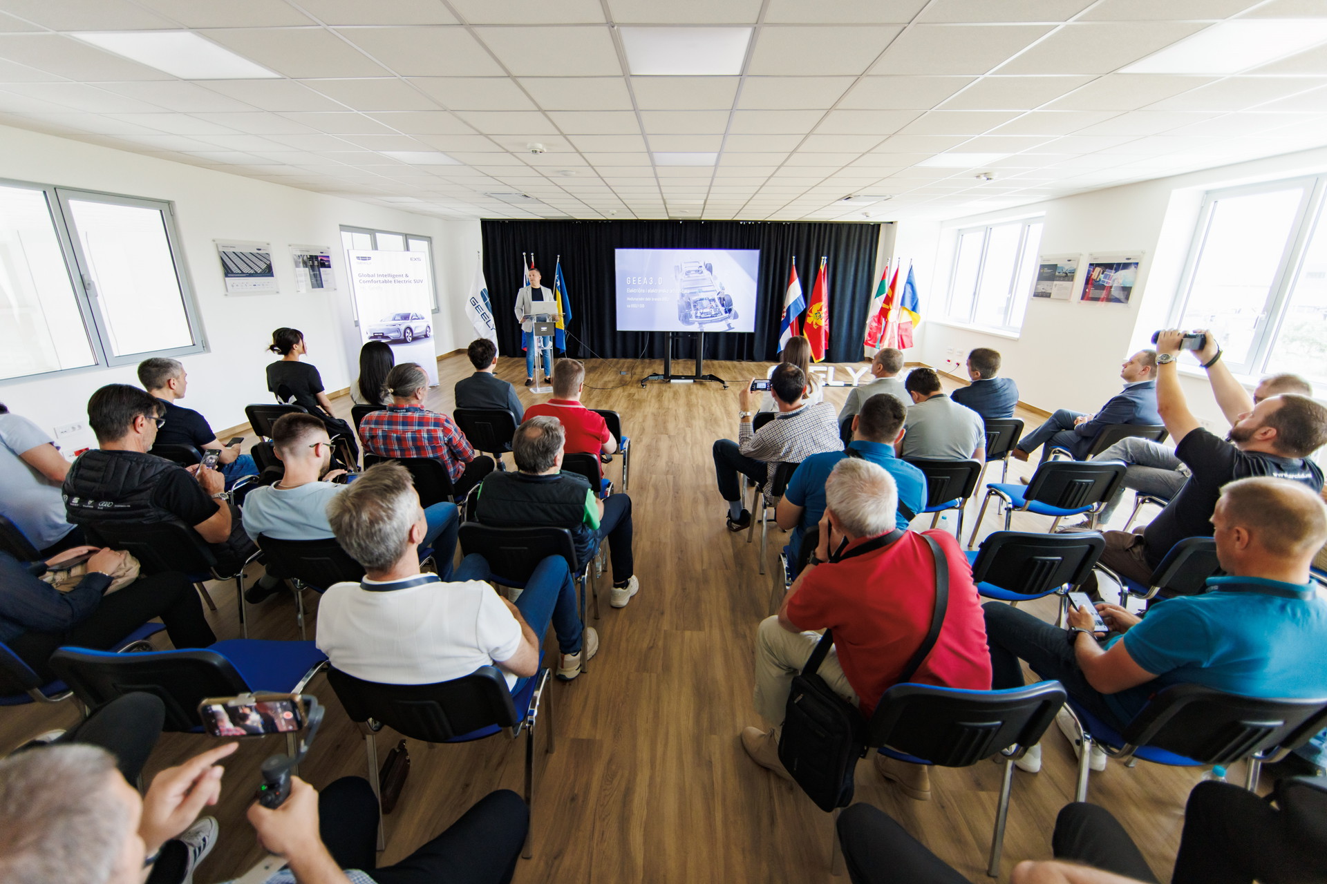 Geely EX5 Adria regions event